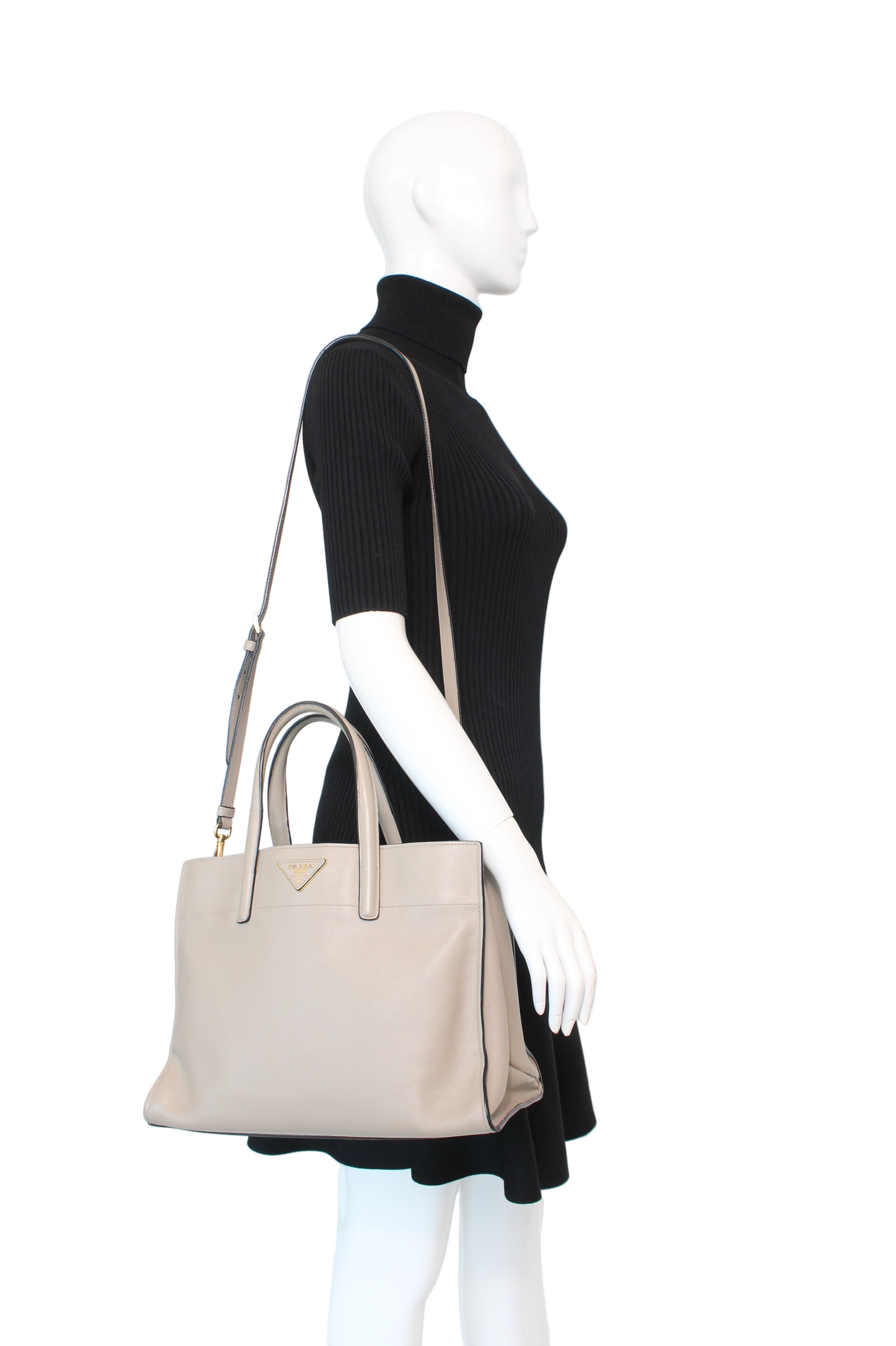 Padra Saffiano Soft Pocket Tote