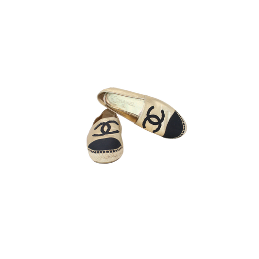Chanel Espadrilles Gold 37