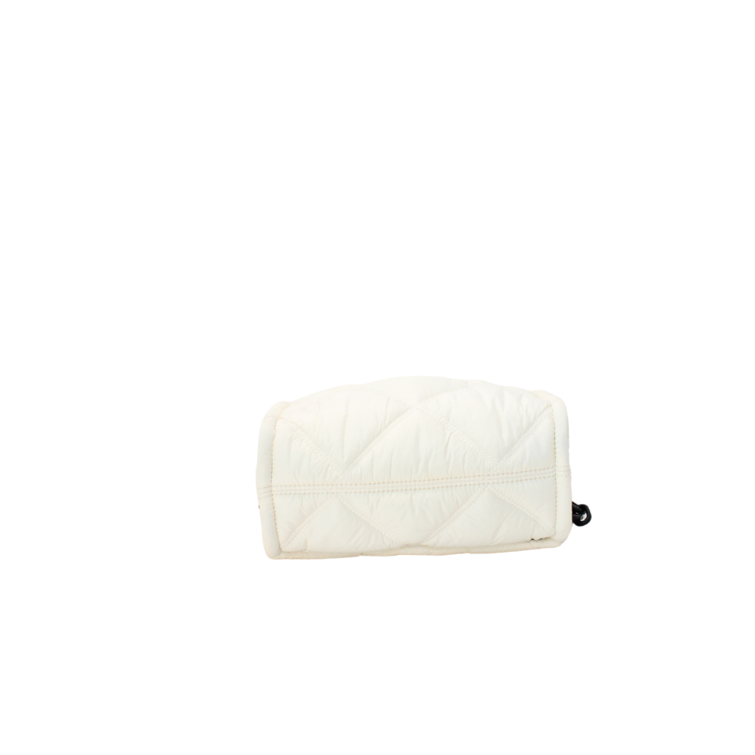 Bimba y Lola white quilted nylon