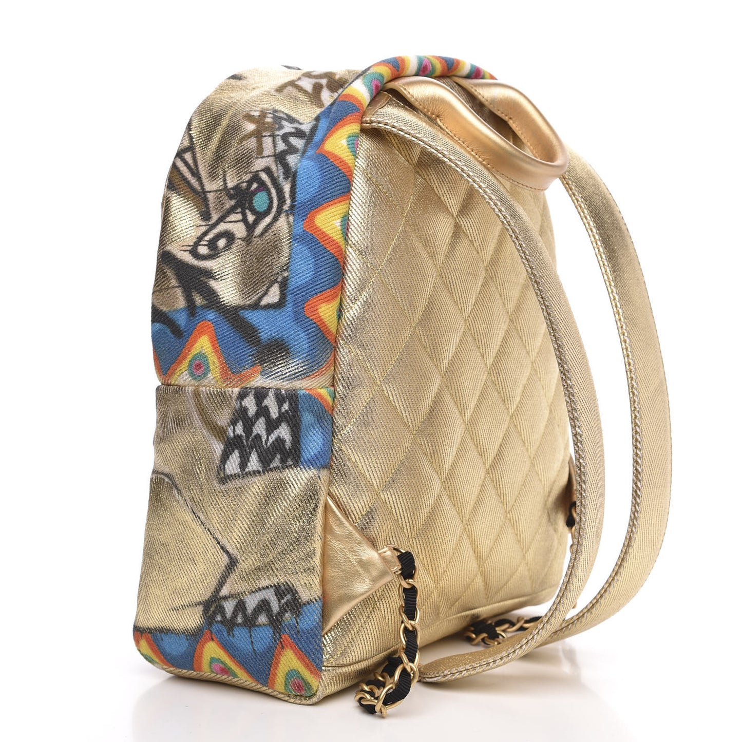 Chanel backpack graffiti