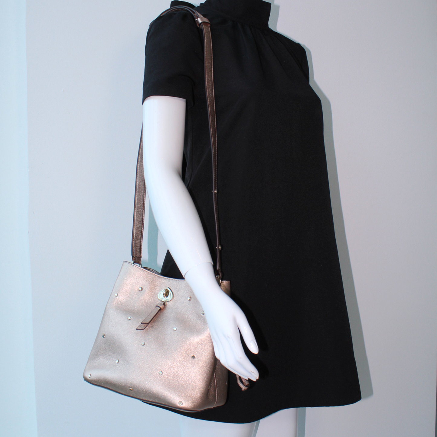 Kate Spade stud small bucket bag
