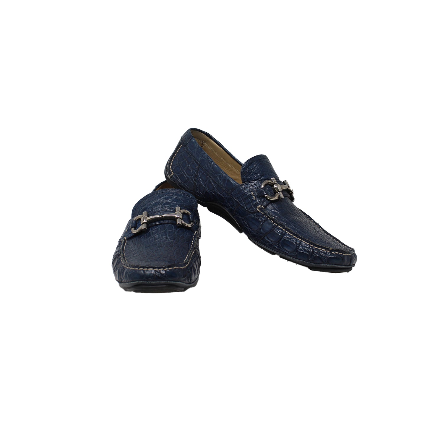 Ferragamo Parigi Blue Talla 11 With Dustbag