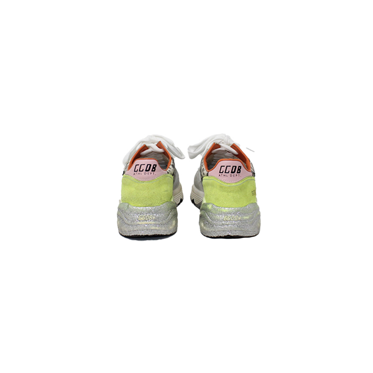 Golden Goose white/yellow, silver sneakers Talla 37.5