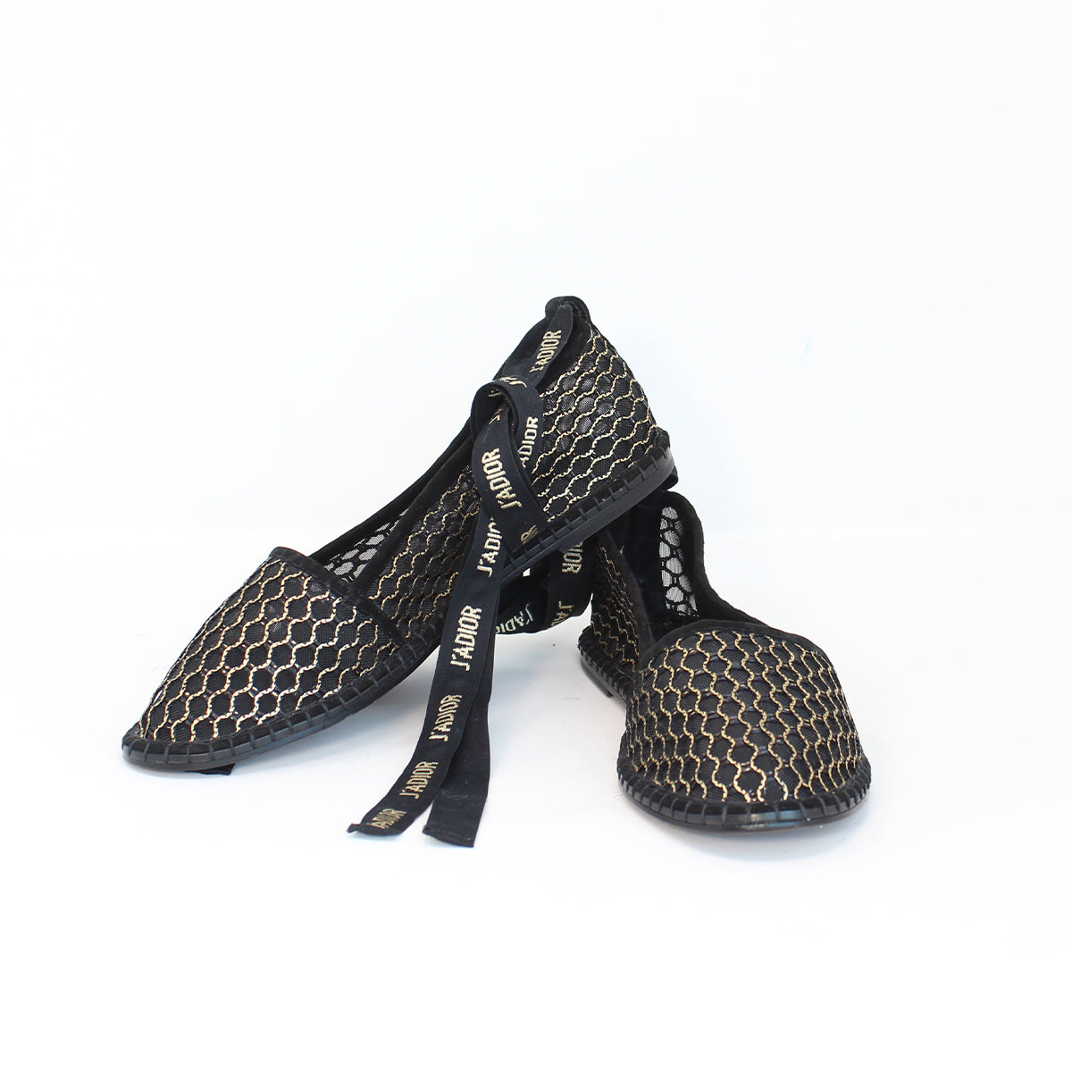 Christian Dior mesh and suede flats Talla 37