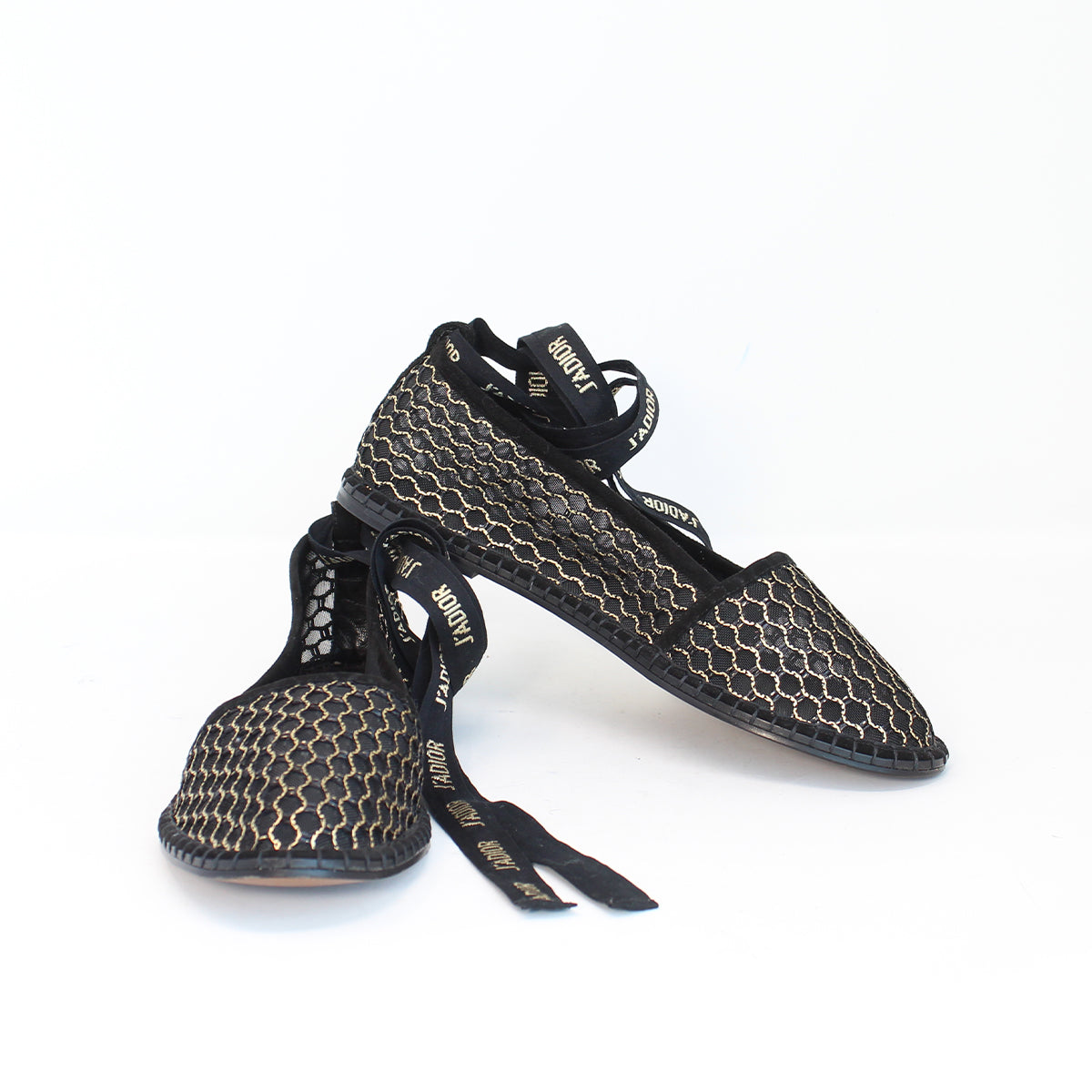 Christian Dior mesh and suede flats Talla 37
