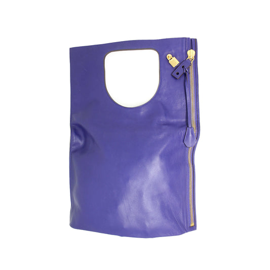 Tom Ford Fold Over Purple Bag