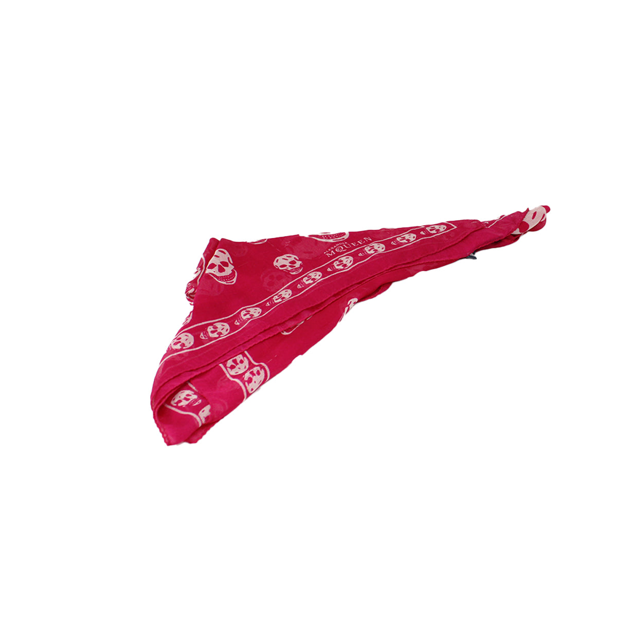 McQueen Scarf Pink with skulls