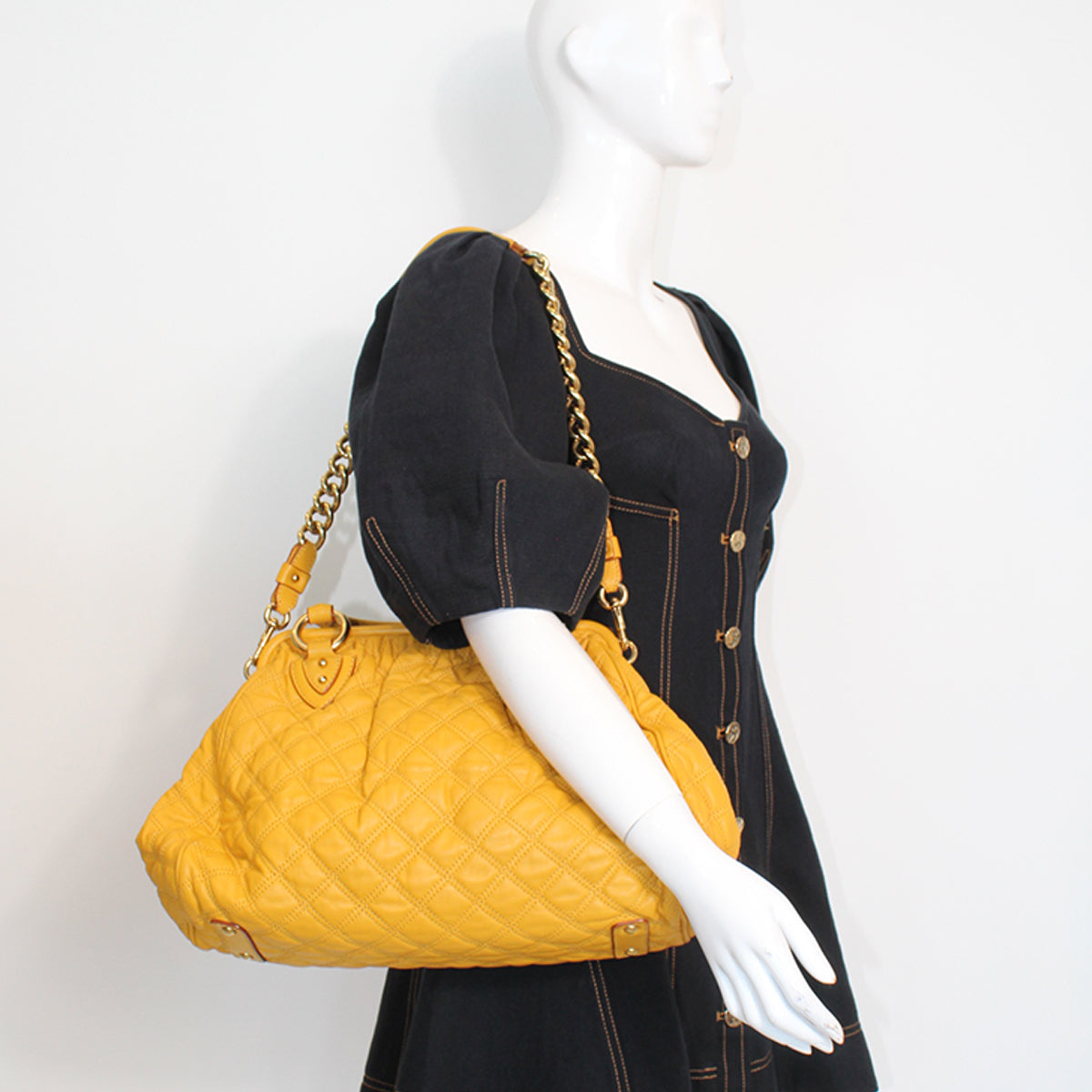 Marc Jacobs Quilted Stam Yellow