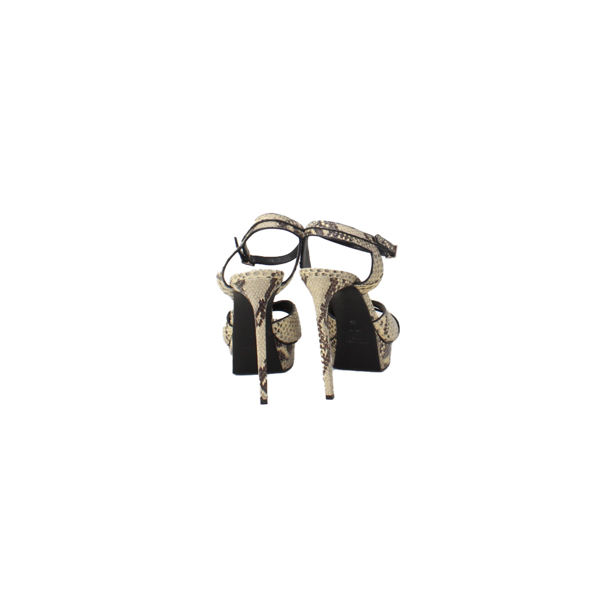 YSL Snakeskin bianca sandal Talla 39