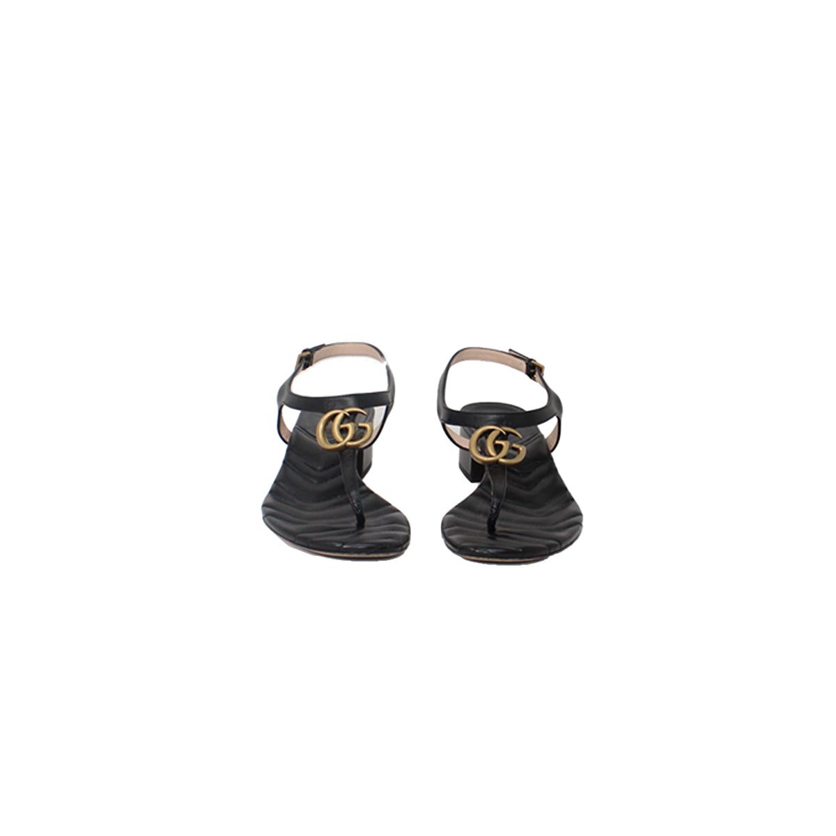 Gucci GG Buckel Sandals Size 40
