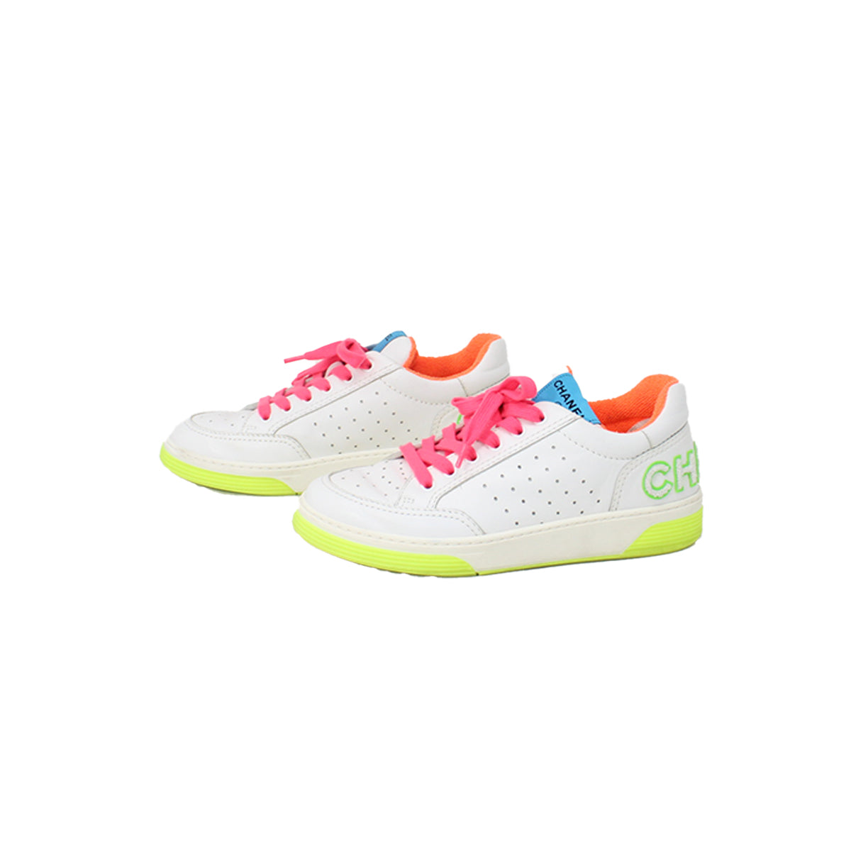 Chanel Neon Sneakers Size 38