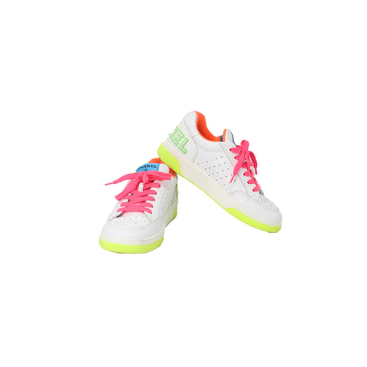 Chanel Neon Sneakers Size 38