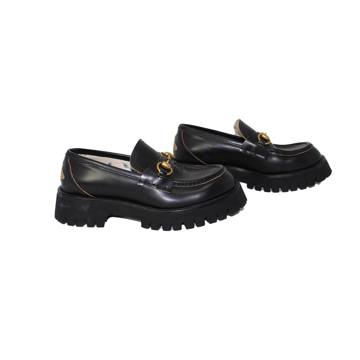 Gucci Horsebit Accent Leather Loafers Talla 38.5