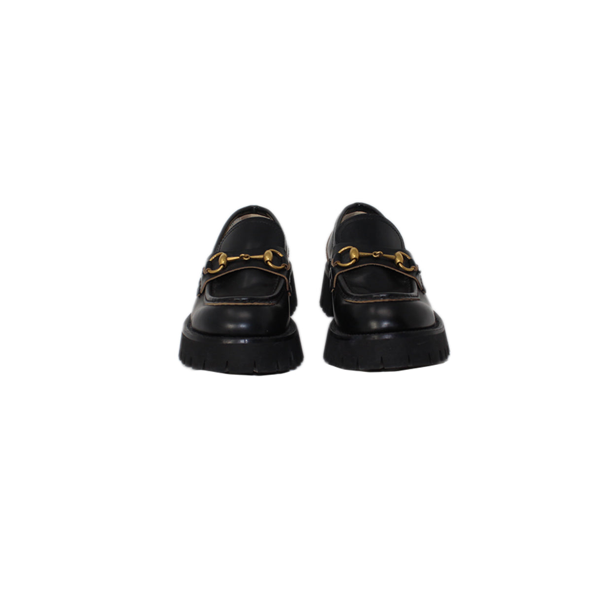 Gucci Horsebit Accent Leather Loafers Talla 38.5