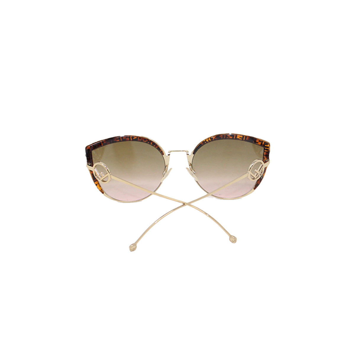 Fendi Zucca FF Logo Cat-Eye Sunglasses