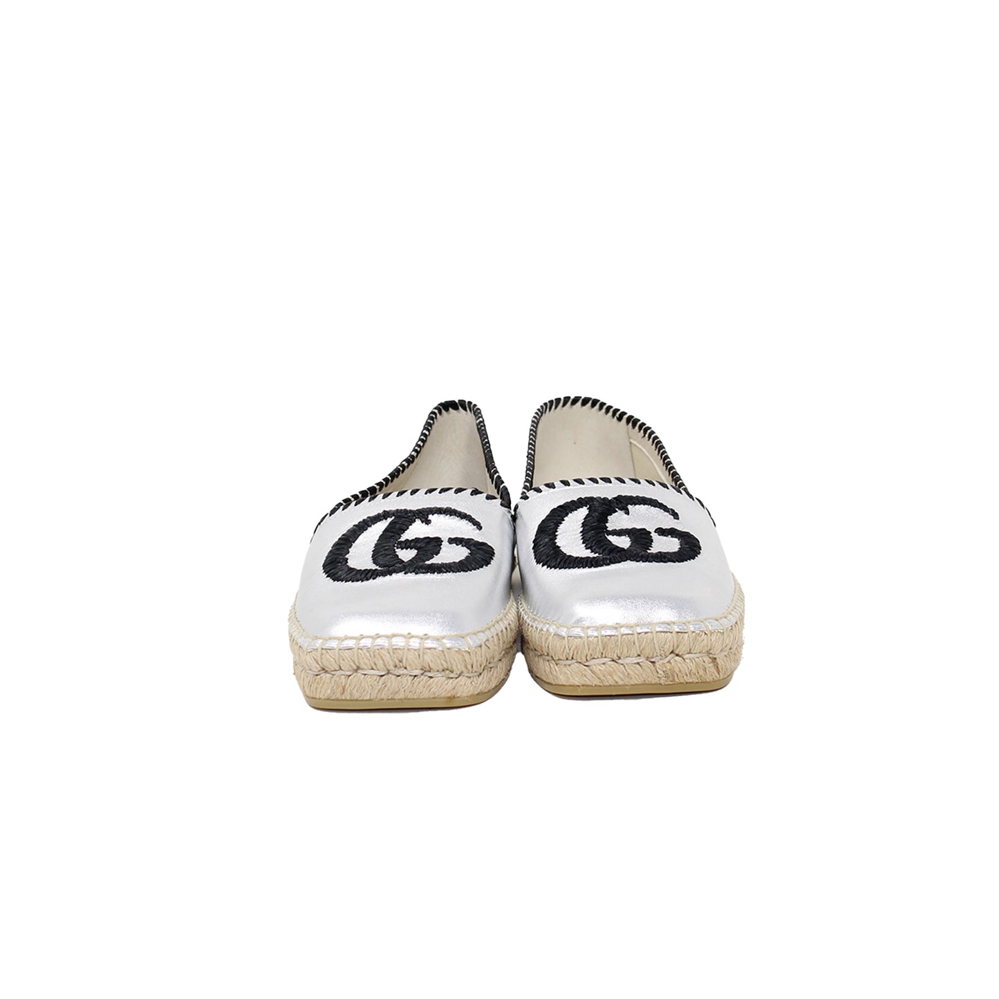 Gucci GG Espadrilles silver Talla 38