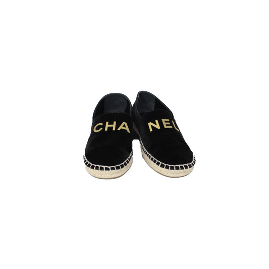 Chanel Black Espadrilles