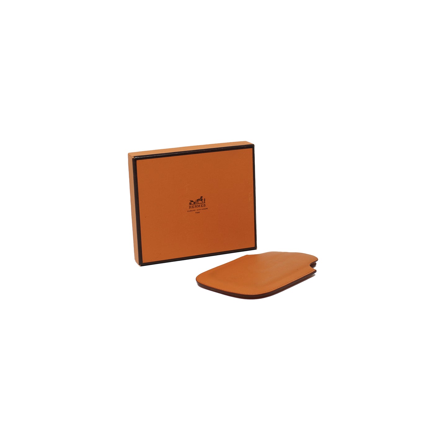 Hermes Orange Porta Tarjetas With Box