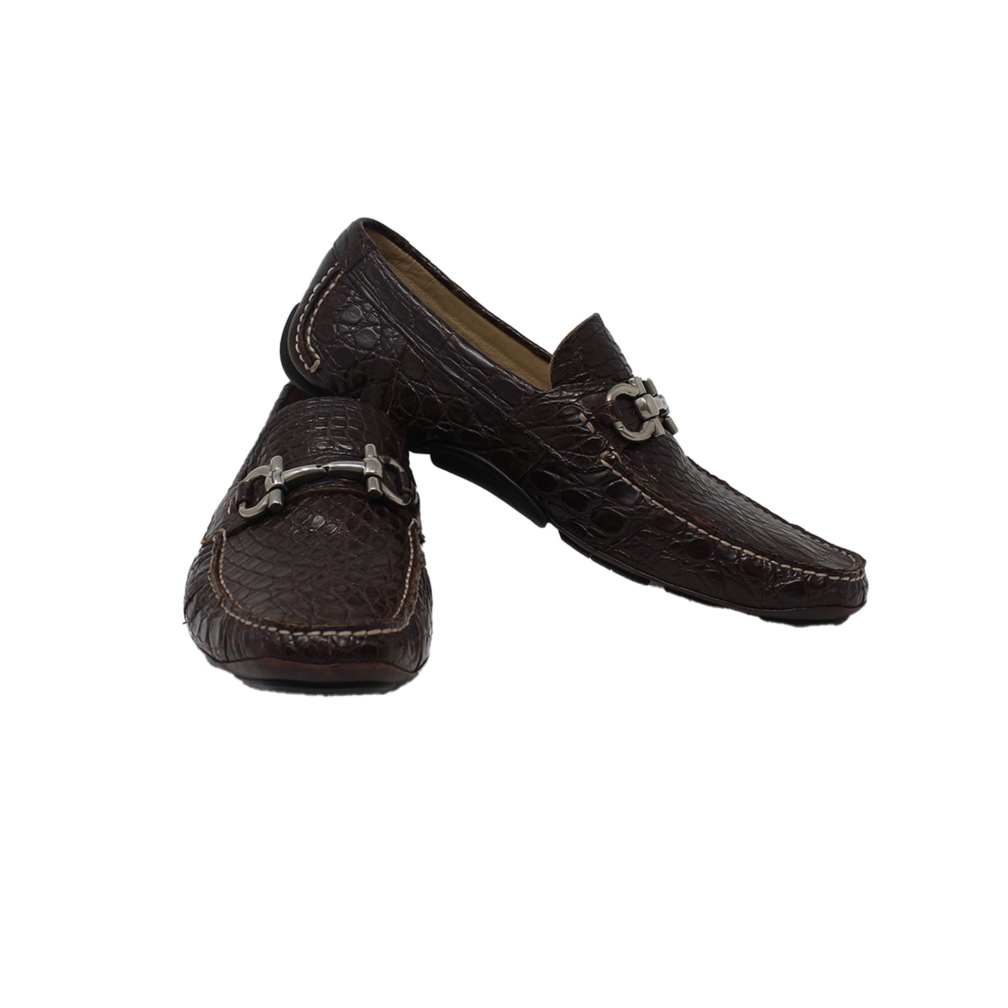 Ferragamo Parigi Brown Talla 10.5 With Dustbag