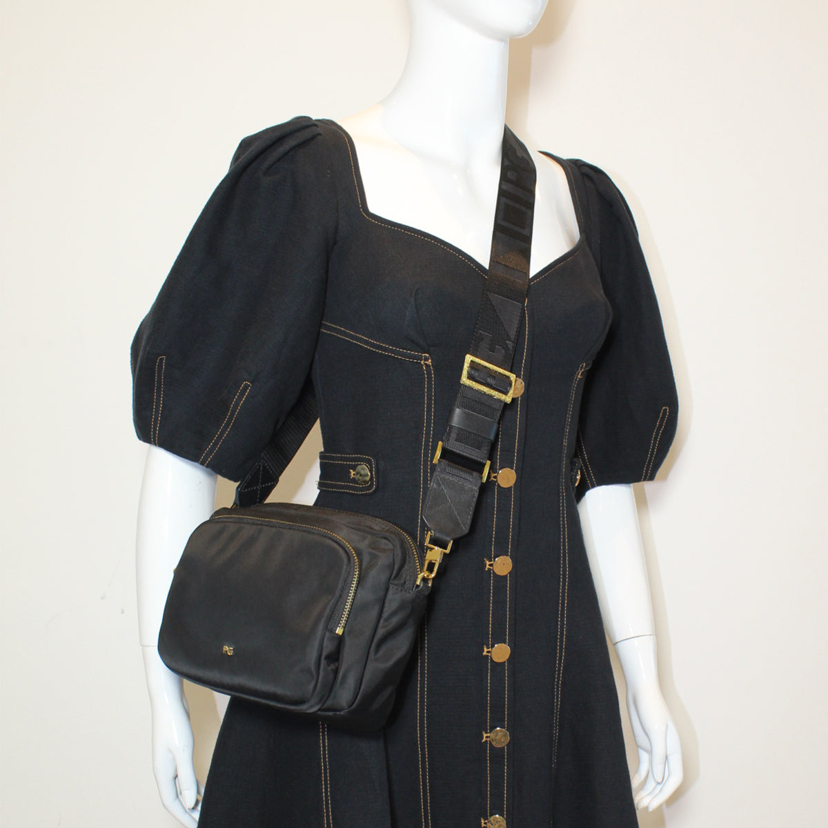 Purificacion Garcia crossbody black bag