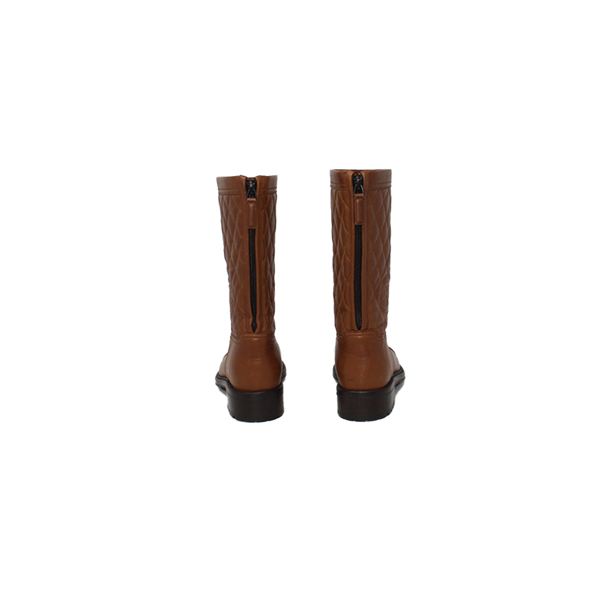 CHANEL tan leather boots Talla 7.5