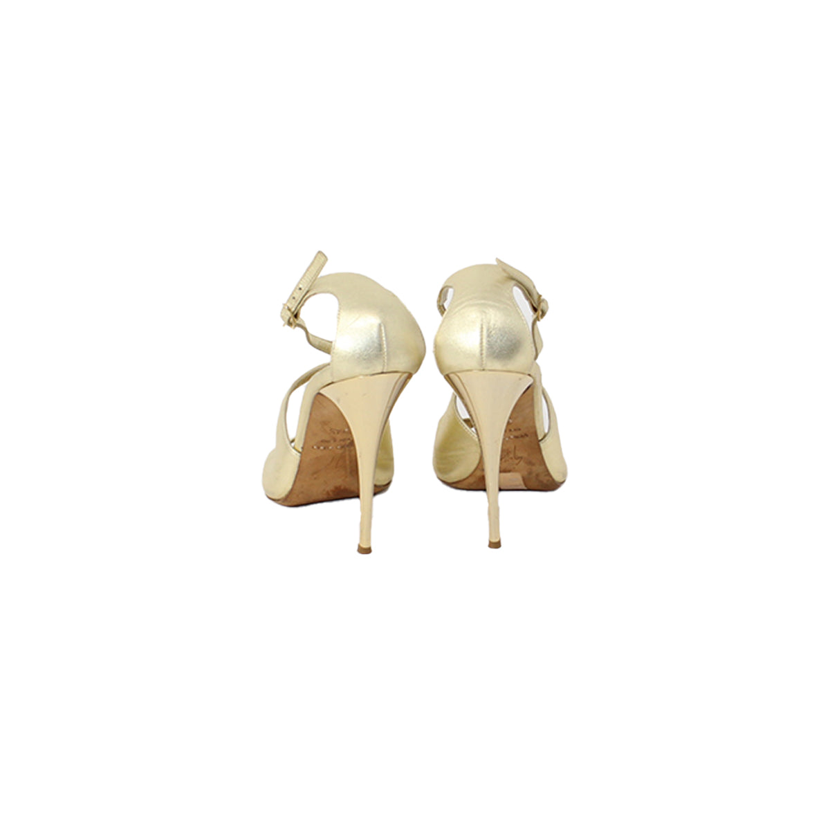 Giuseppe Zanotti golden heels Size 37.5