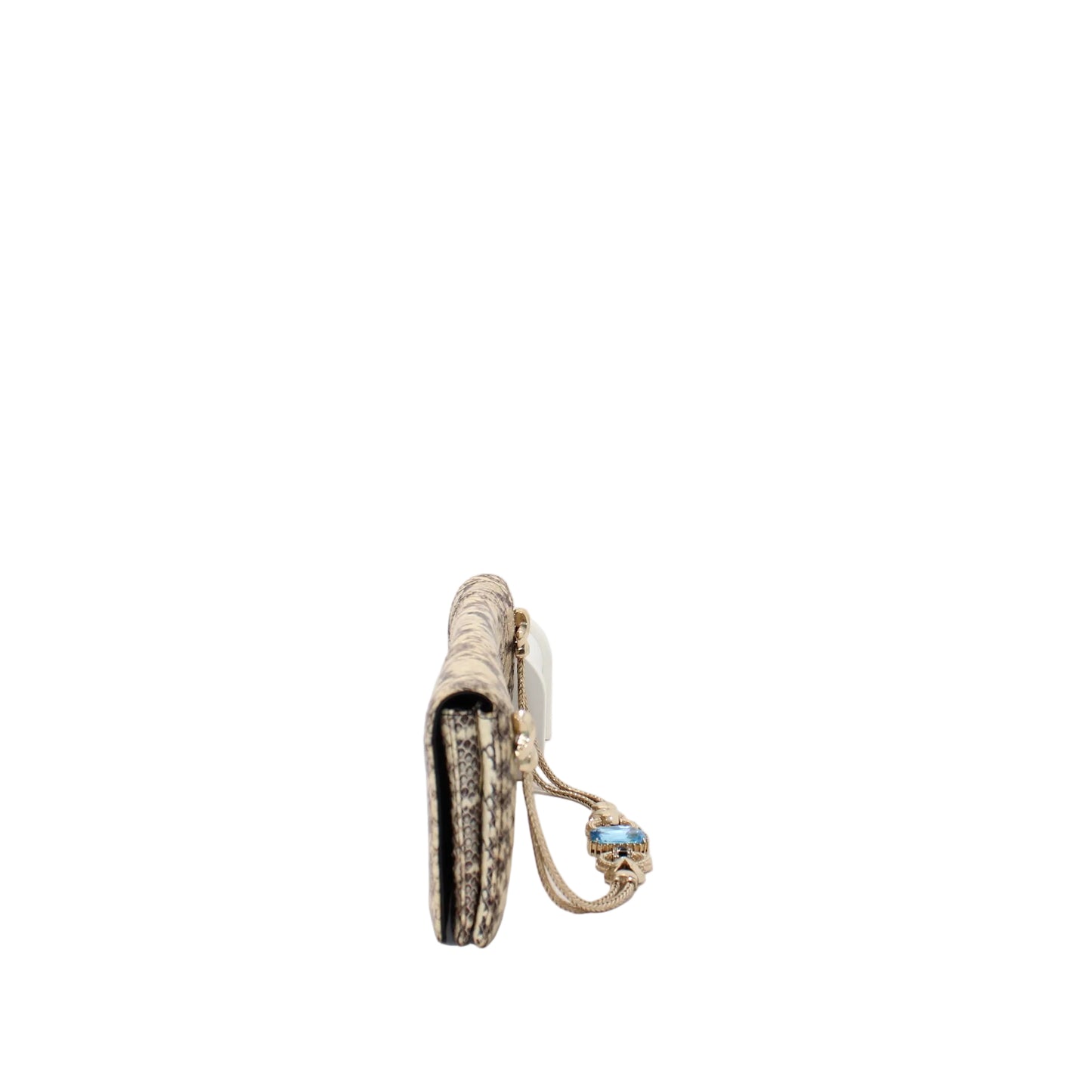 Roberto Cavalli snake skin clutch