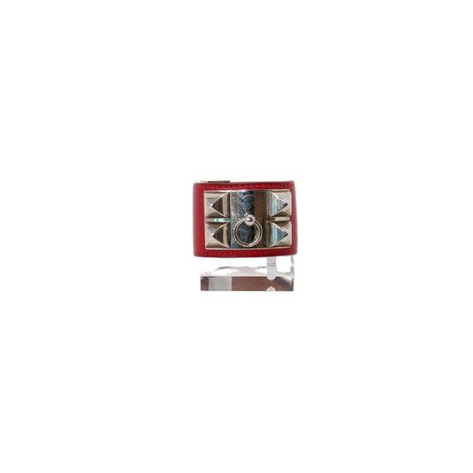 Hermes Collier de Chien Bracelet Red
