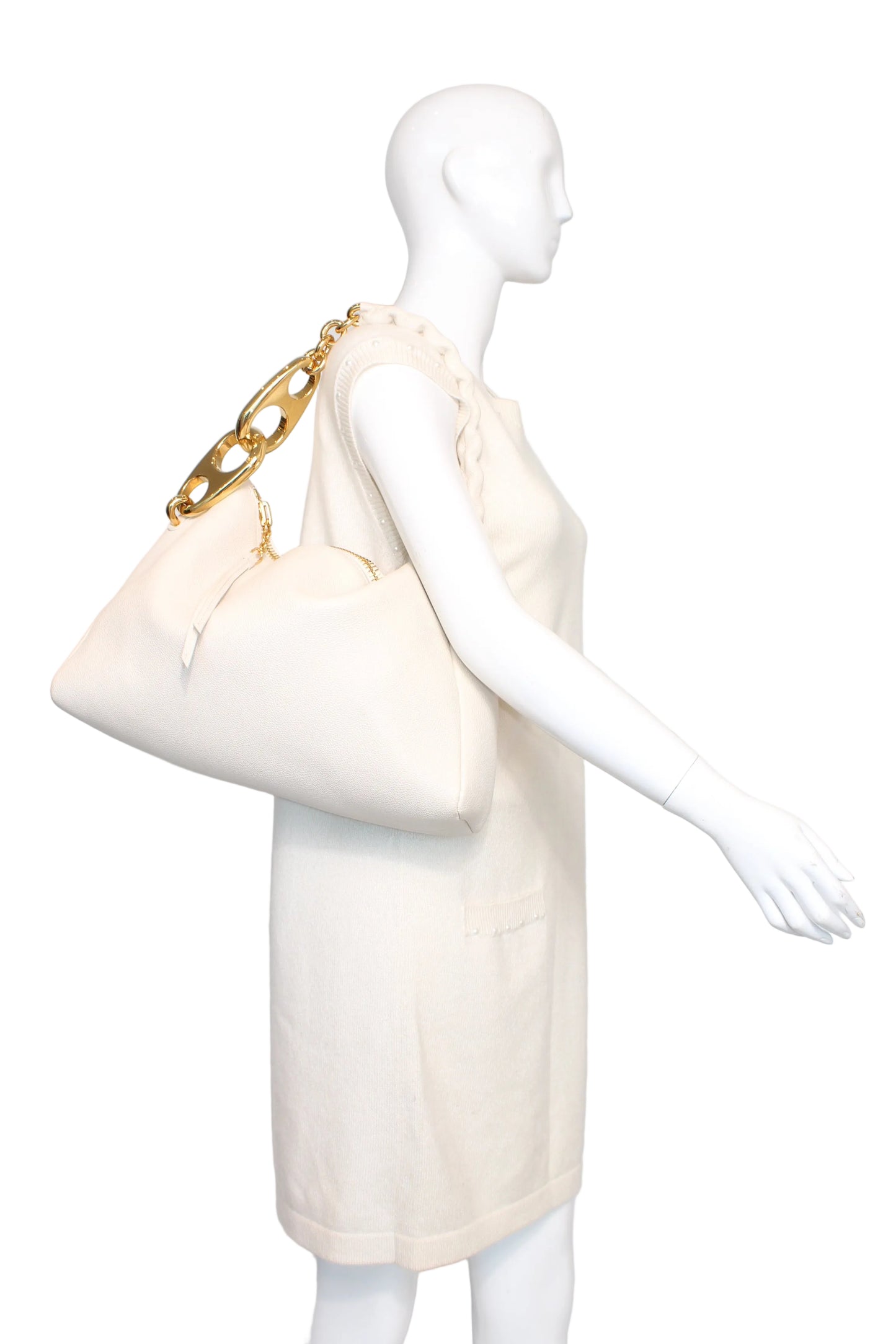 Tom Ford Carine Large Hobo Bag chalk