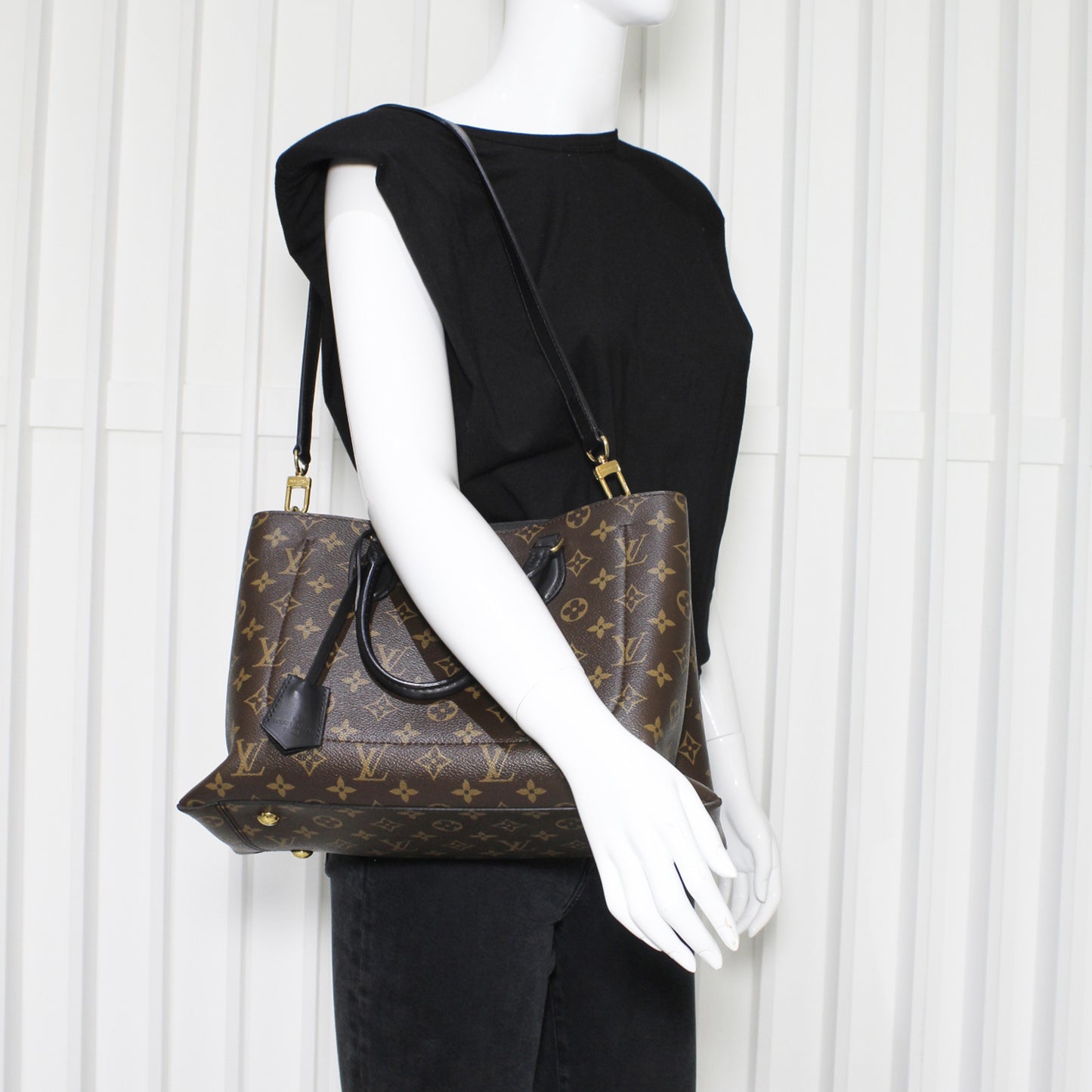 Louis Vuitton Black Flower Tote