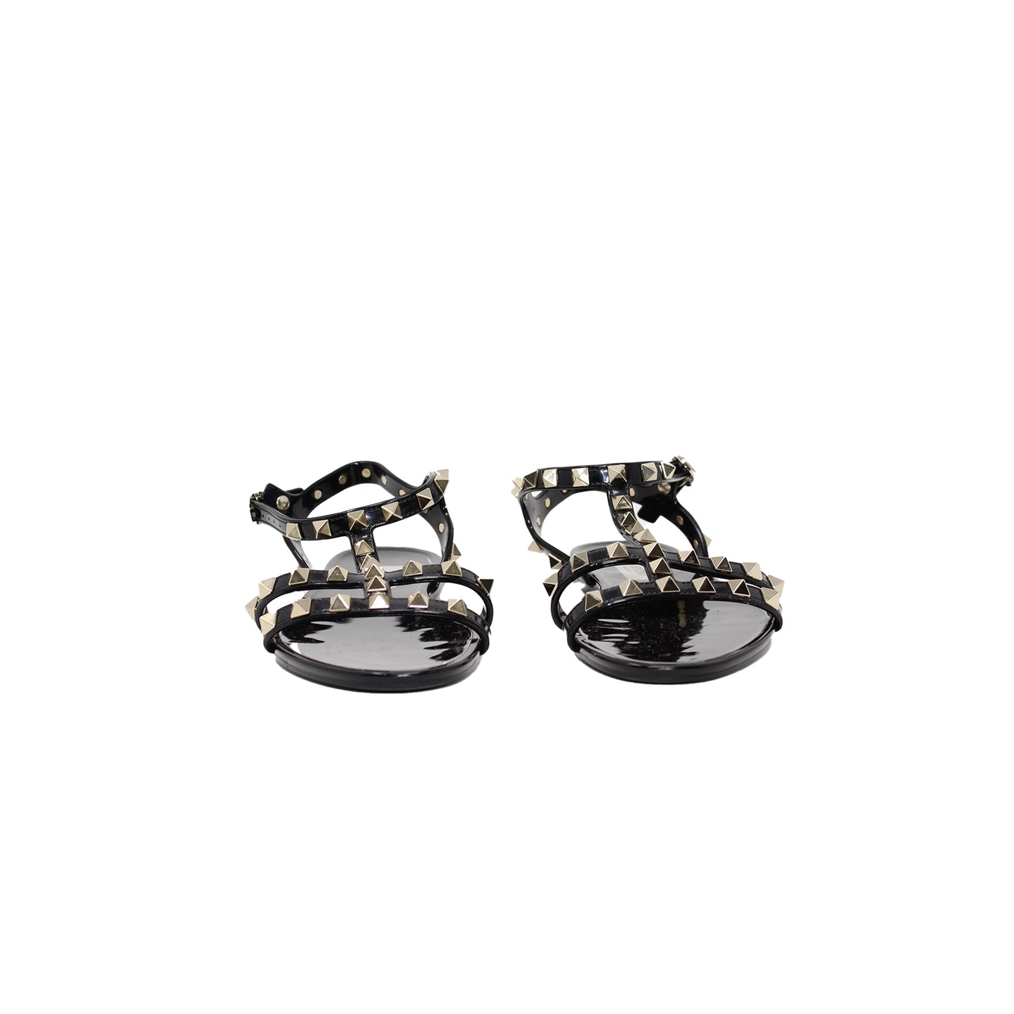 Valentino Flats Rockstud Sandals Talla 36 with dustbag