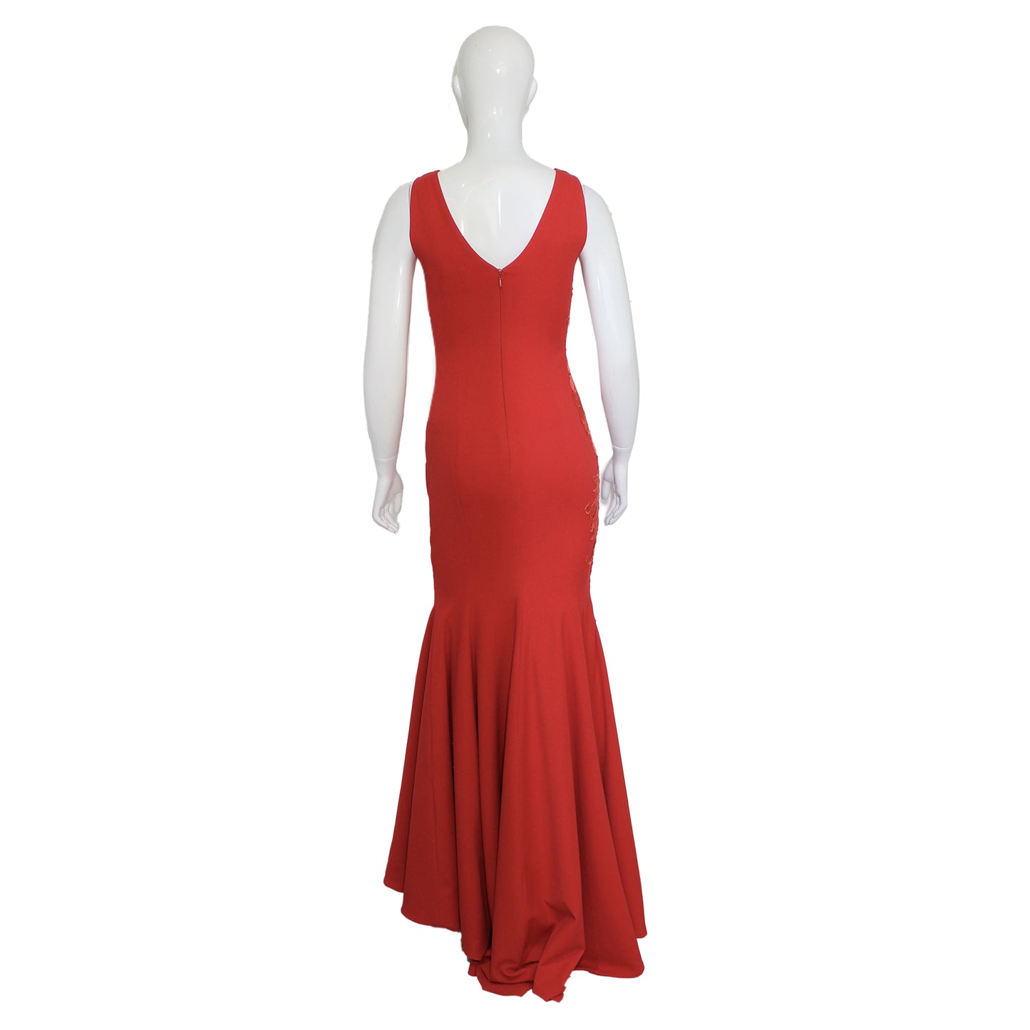 Red Mermaid Long Dress Talla 6