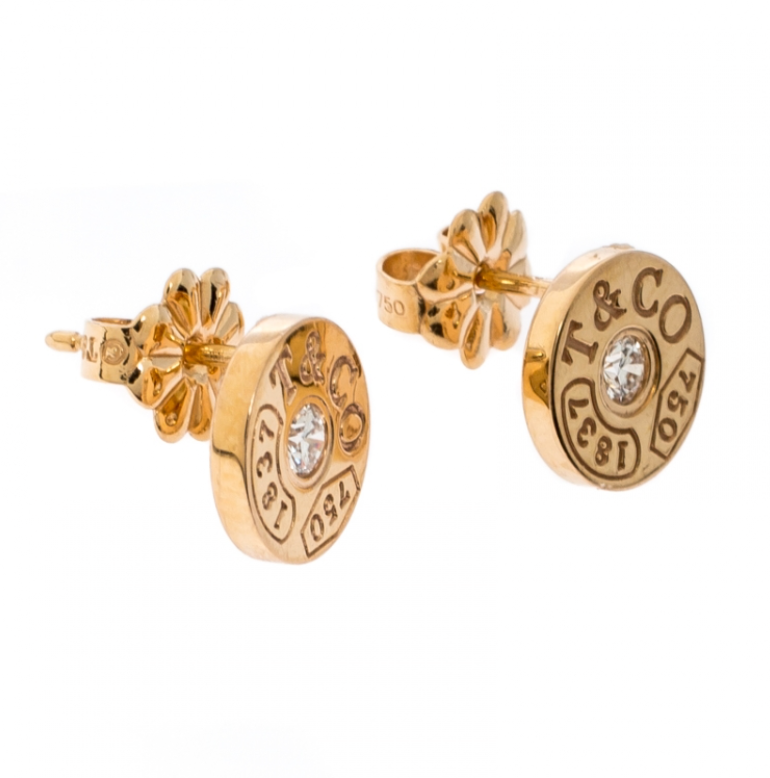 Tiffany Circle Stud earrings