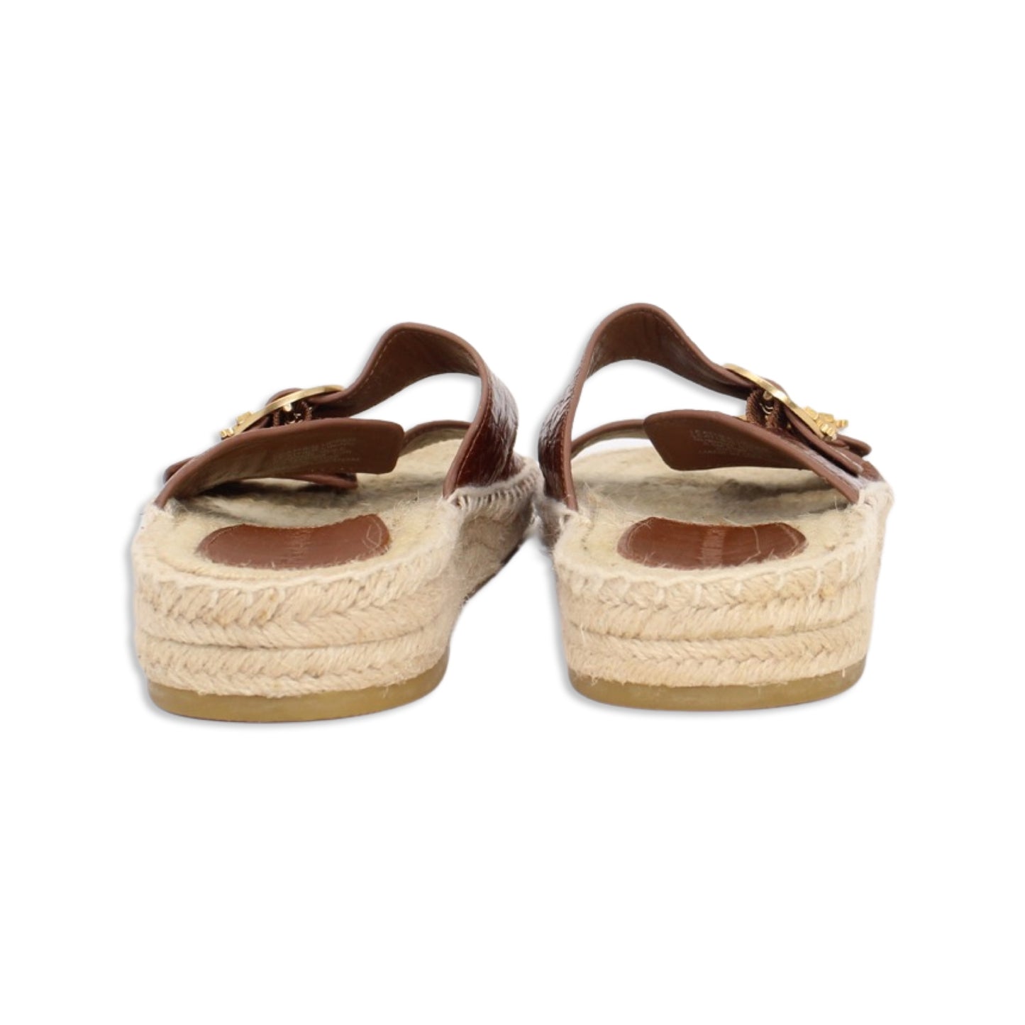 Tory Burch Selby Two Band Espadrille Slide Sandals Talla 5.5 With Dustbag