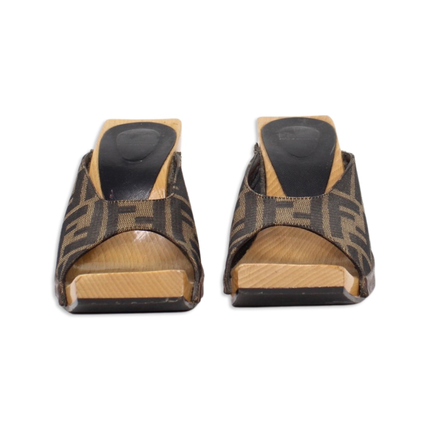 Fendi Zucca Monogram Mules Talla 38