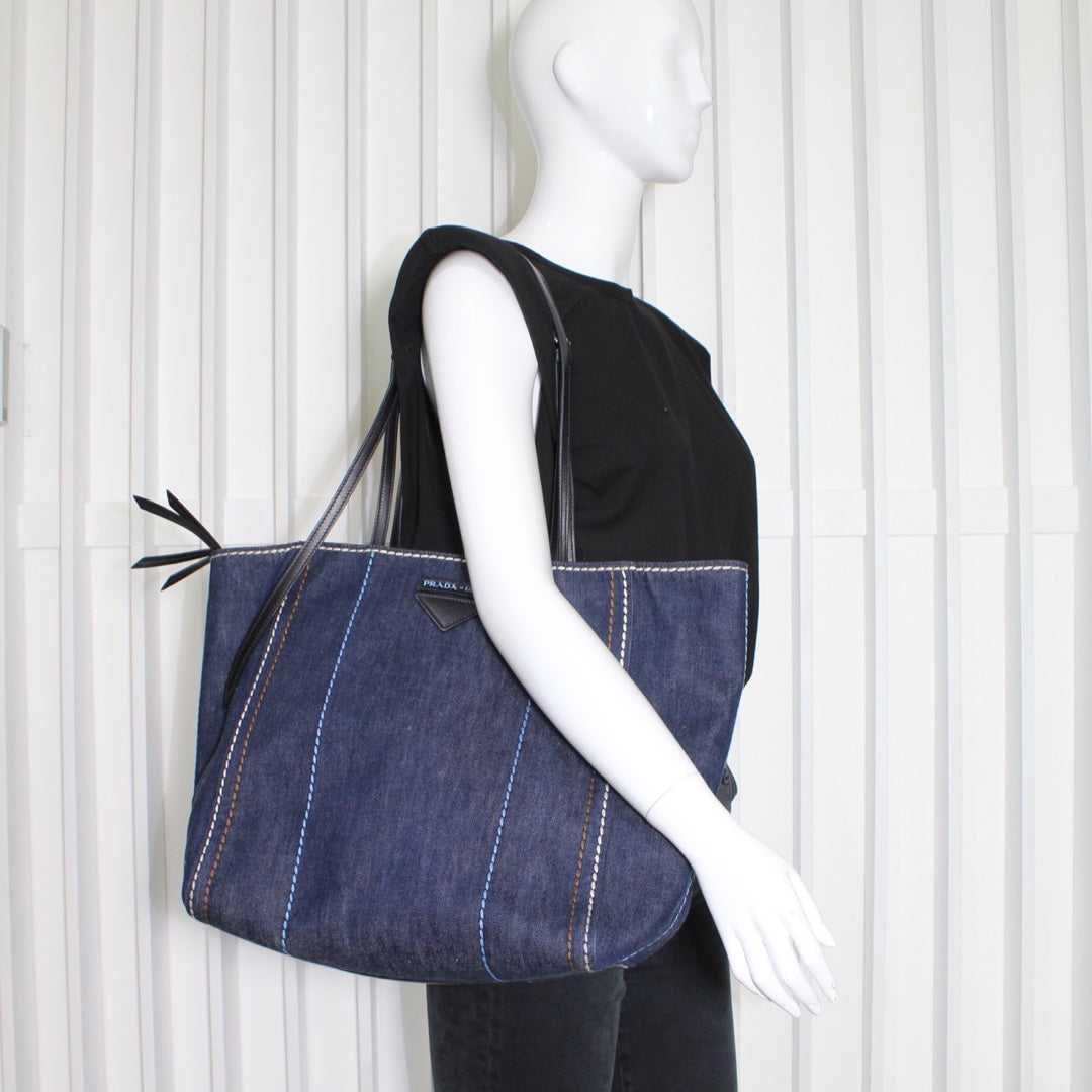 Prada Denim Tote