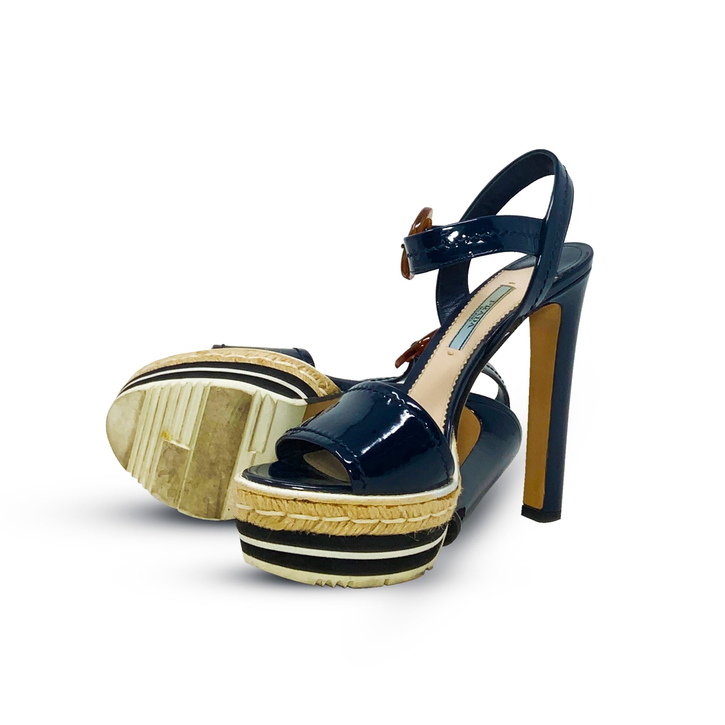 Prada Patent Leather Sandals - T. 38