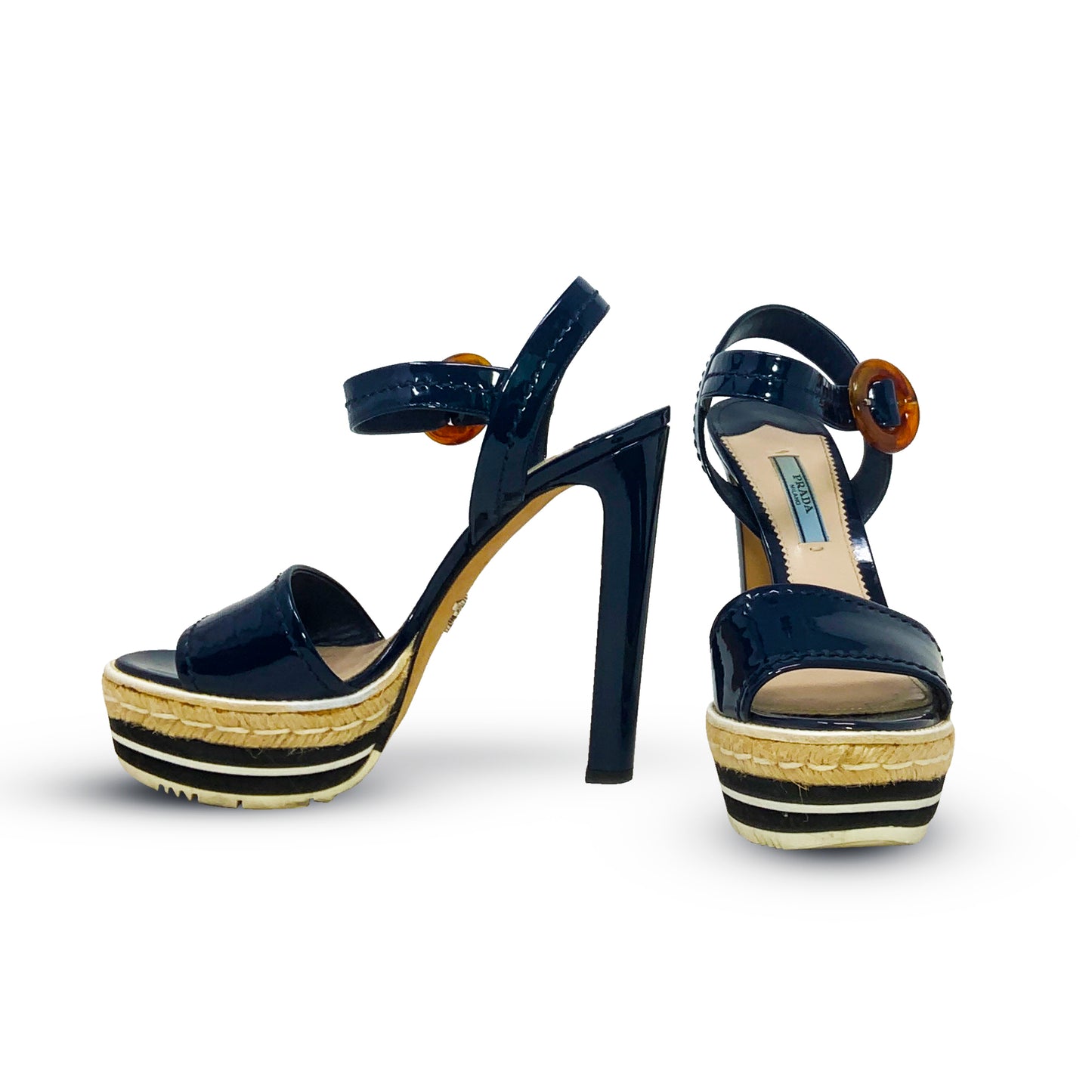 Prada Patent Leather Sandals - T. 38