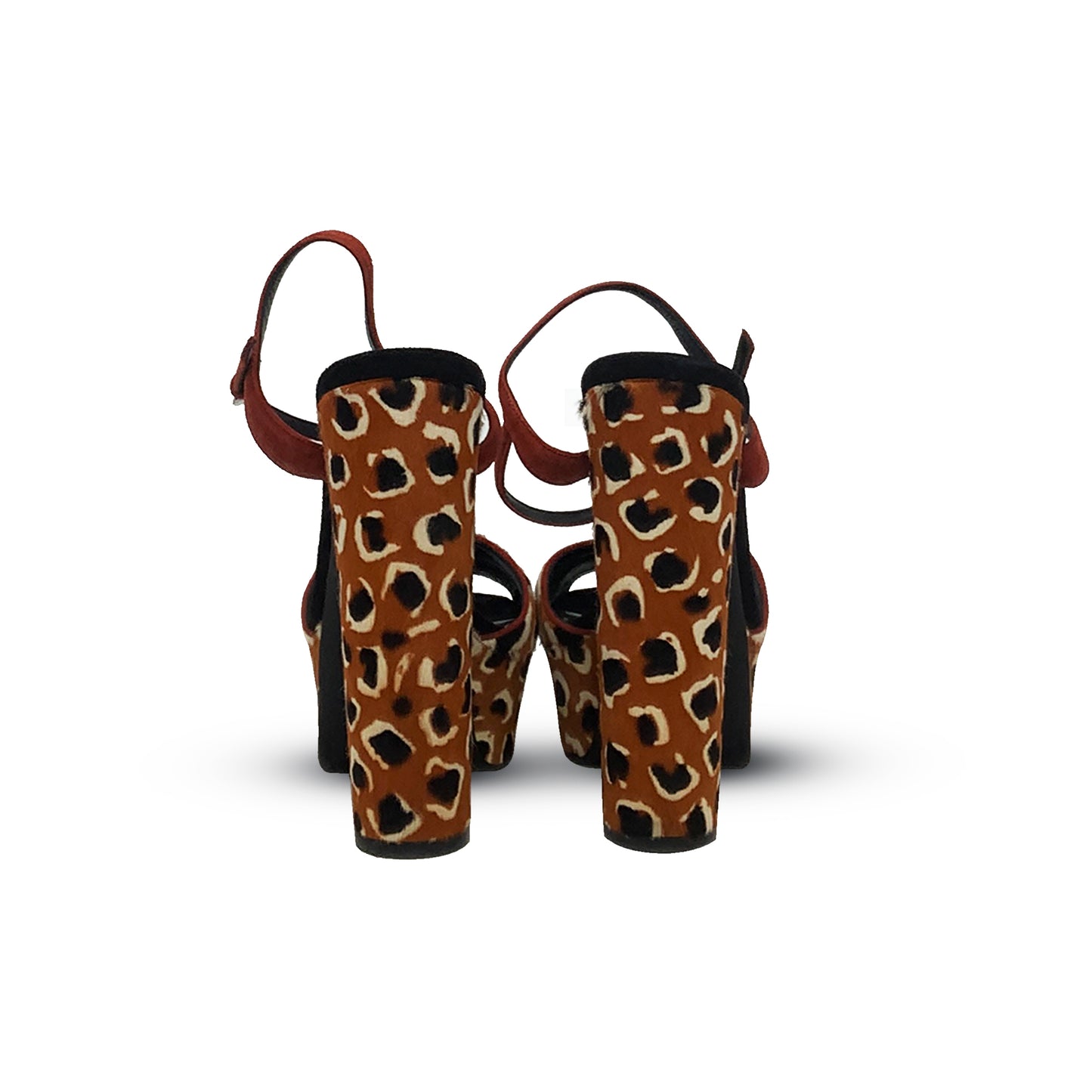Gucci Ponyhair Animal Print Sandals Talla 37.5