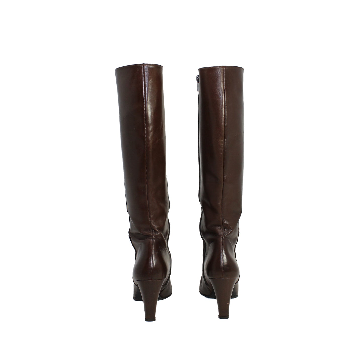 Brown Leather Stuart Weitzman Boots Talla 8
