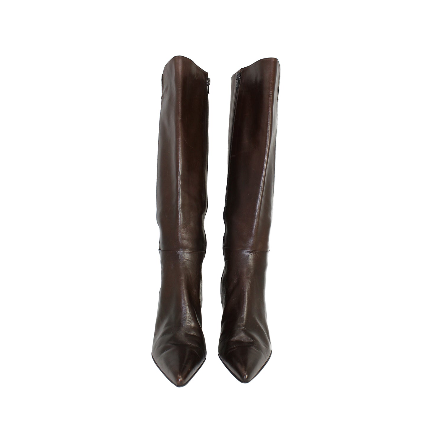 Brown Leather Stuart Weitzman Boots Talla 8