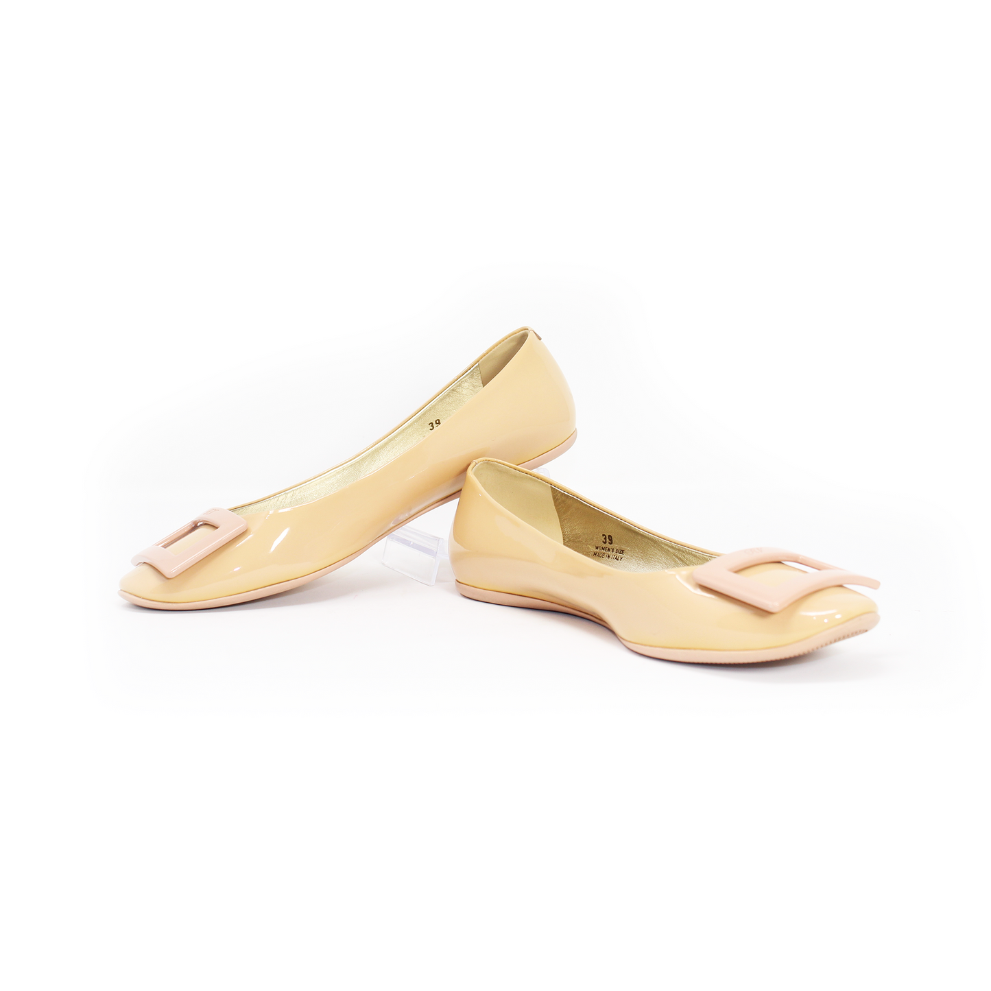 Roger Vivier Patent Leather Ballet Flats Talla 39 With Dustbag