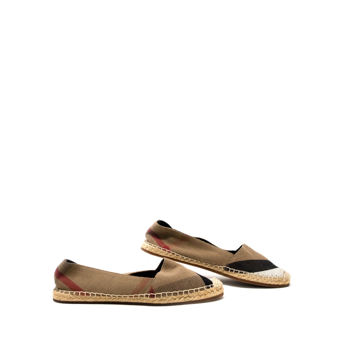 Burberry Plaid Print Espadrilles - T. 38