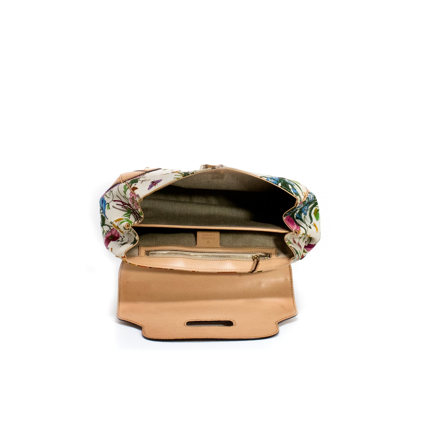 Gucci Flora Bamboo Handle Bag