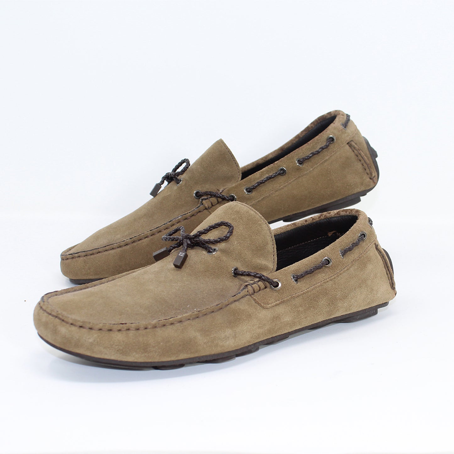 Ermenegildo Zegna Suede Loafers Talla 9.5