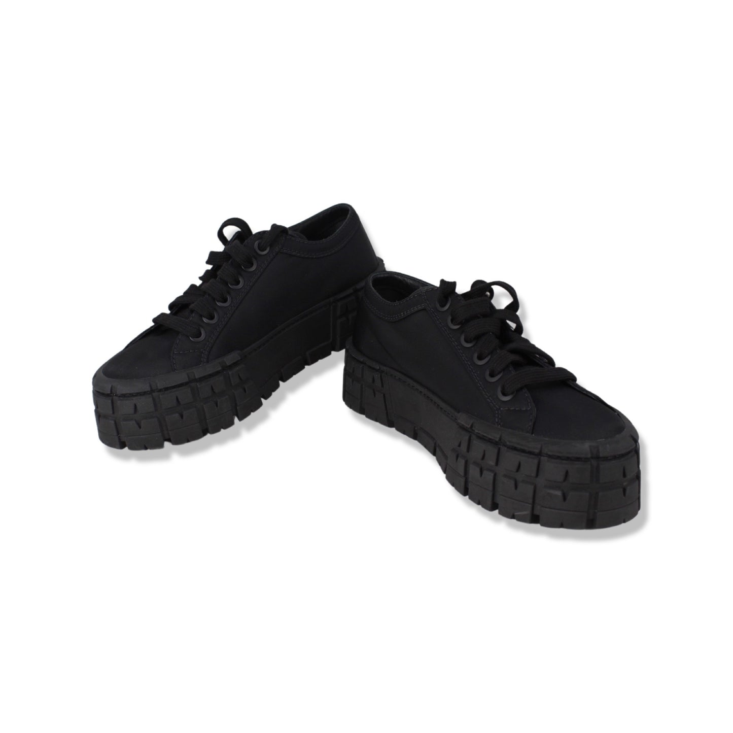 Prada logo platform sneakers Talla 37 with dustbag