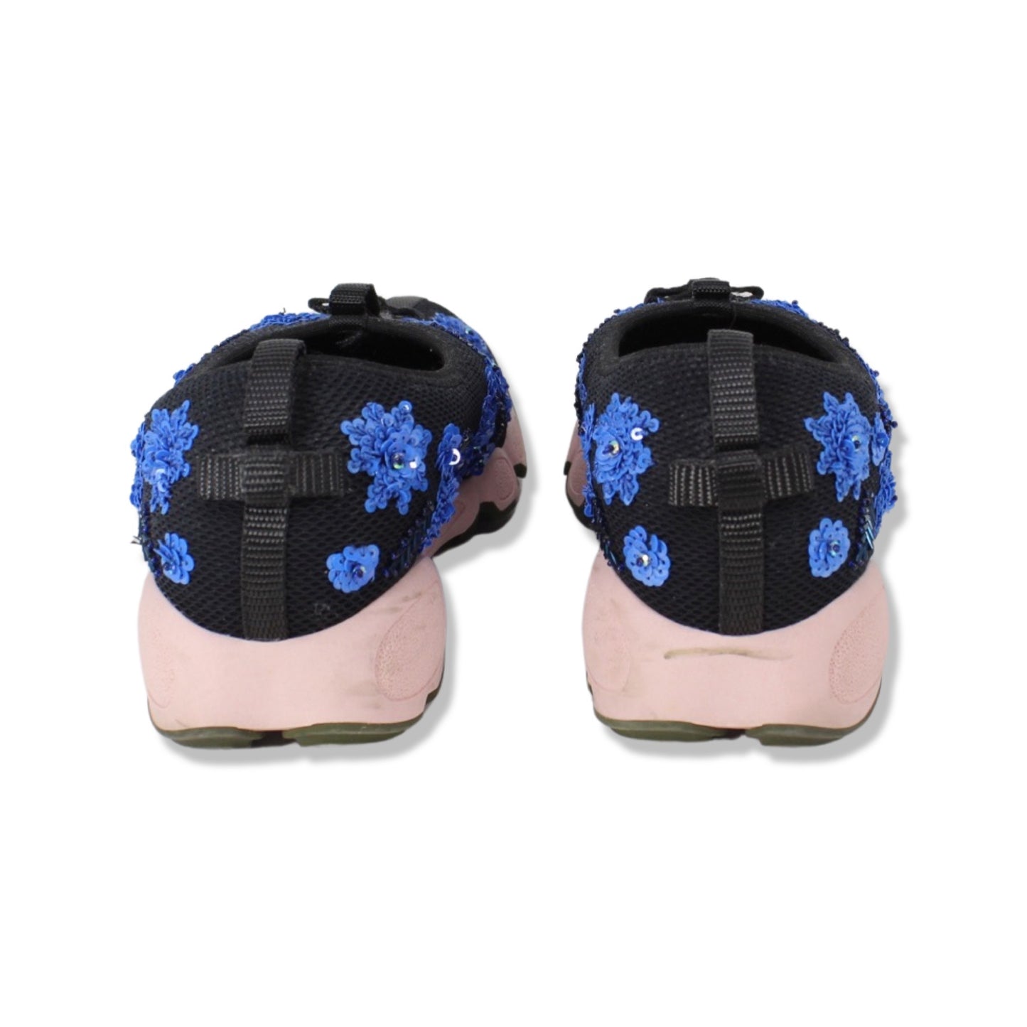 Dior Black Mesh Fusion Crystal Embellished slip on sneakers Talla 38 with dustbag