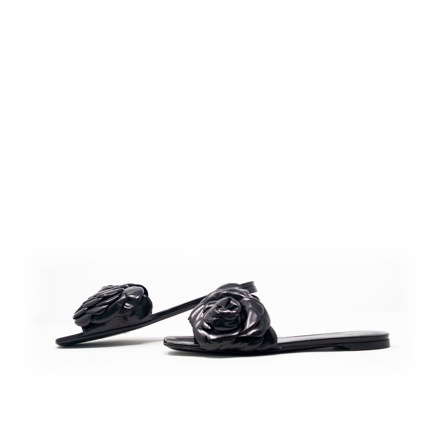 Valentino Atelier Rose Edition Leather Slippers Size 37