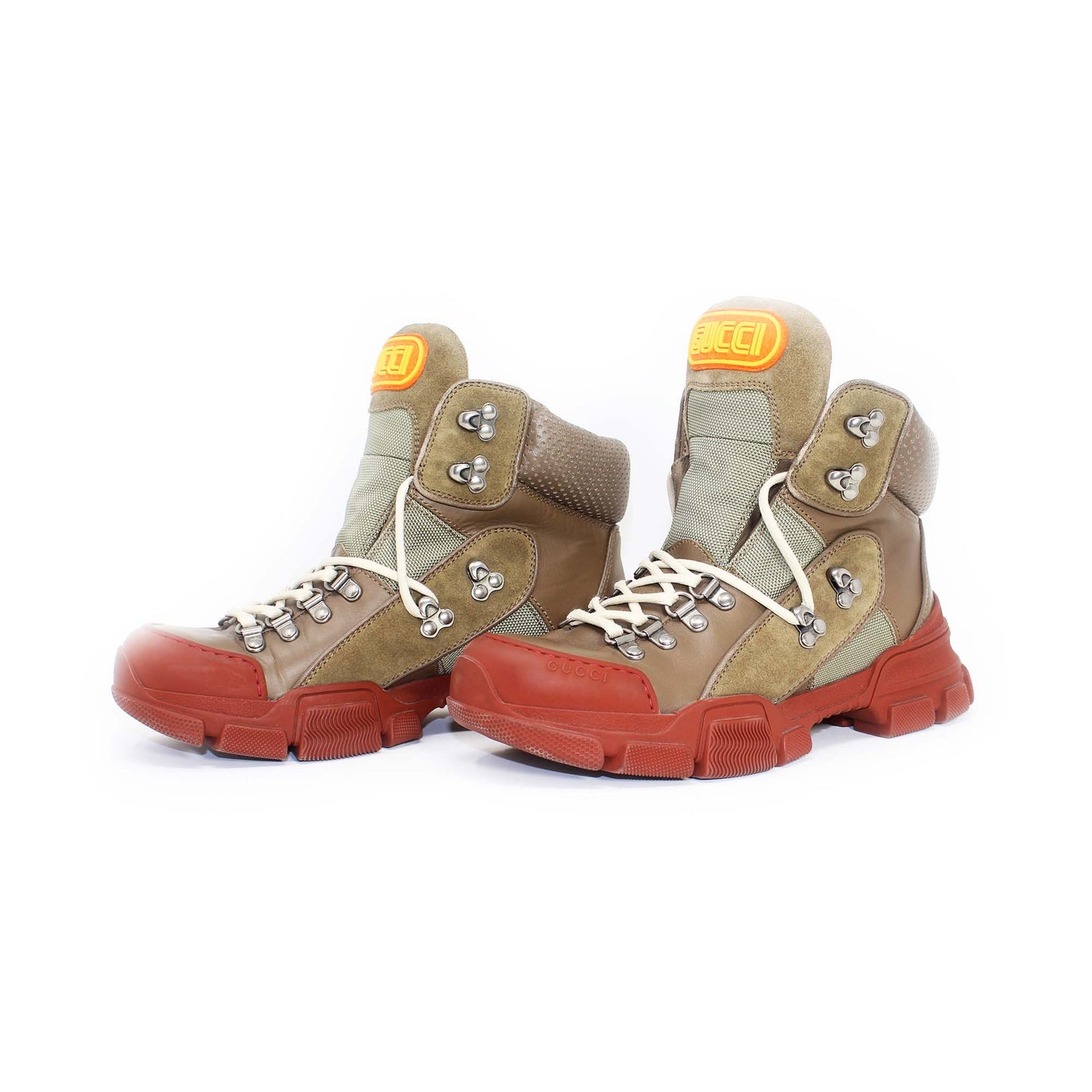 Gucci hiking Lace up Boots with dustbag Talla 38