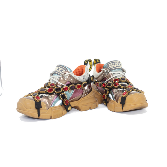 Gucci Flashtrek bejewled Sneakers Talla 37.5
(removable stones)
